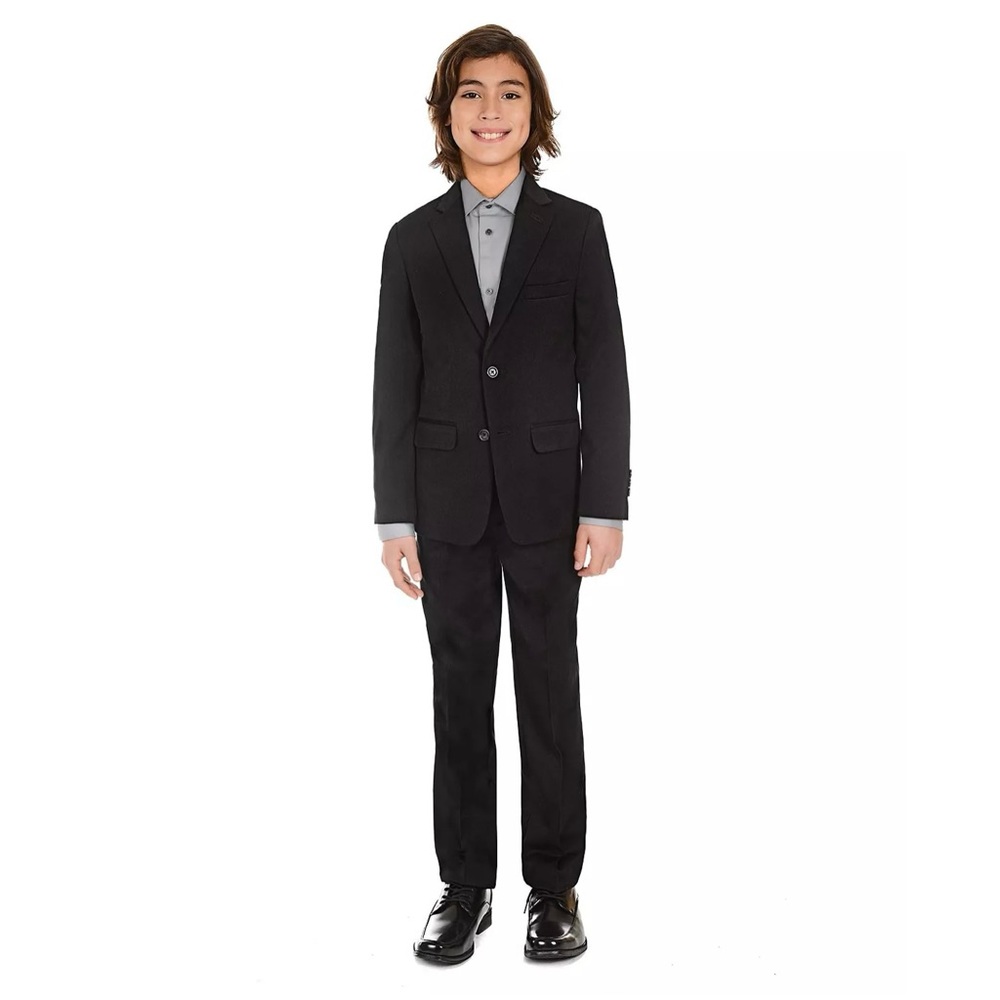 Calvin Klein - Big Boys Modern Fit Gab Suit Jacket and Dress Pants, 2-Piece Set